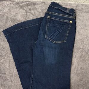 7 For All Mankind Dark Indigo Flare Jeans